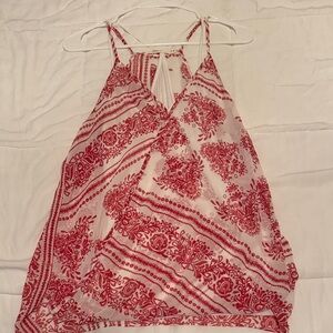 Bailey 44 Red and White Patterned Camisole